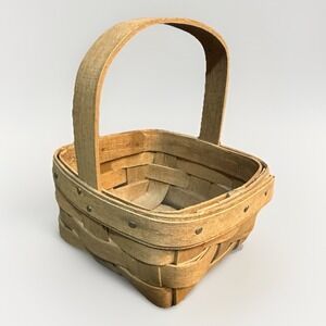 Vintage 1985 Longaberger Basket 5‎ X 2 W Handle